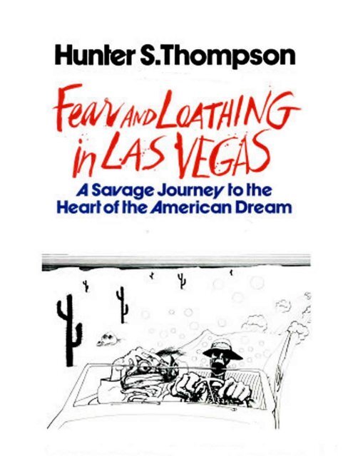 scan of Fear and Loathing in Las Vegas - St. Thomas University