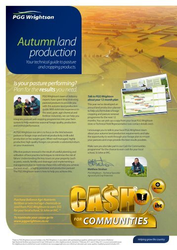 Autumn land production - PGG Wrightson