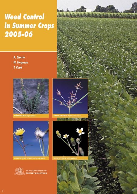 Weed Control in Summer Crops 2005–06