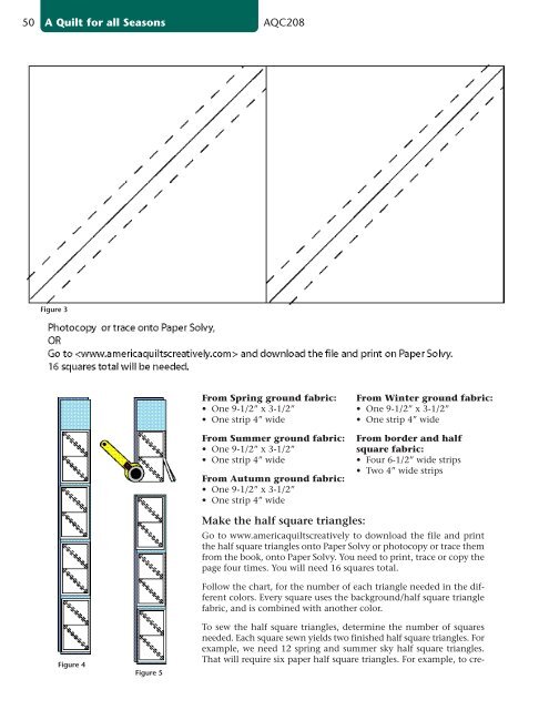 Half Square Triangle Chart