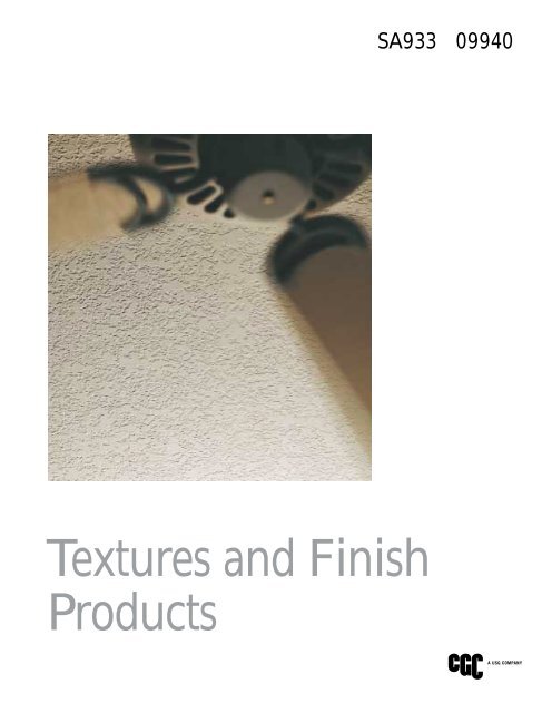 Textures and Finish Products - CGC