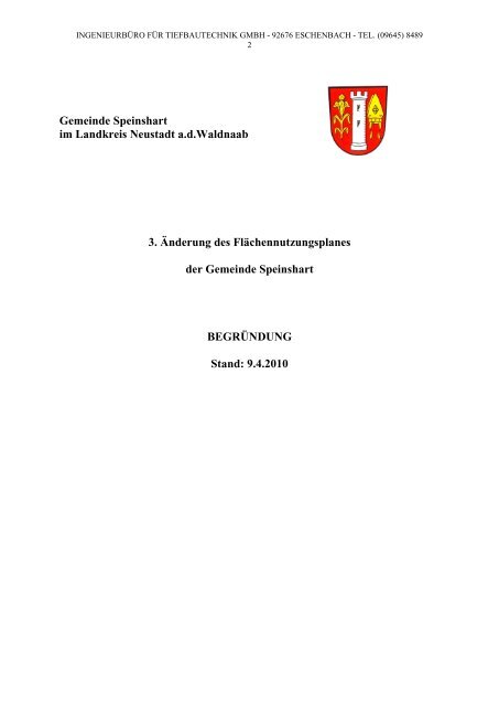 Gemeinde Speinshart im Landkreis Neustadt adWaldnaab 3 ...