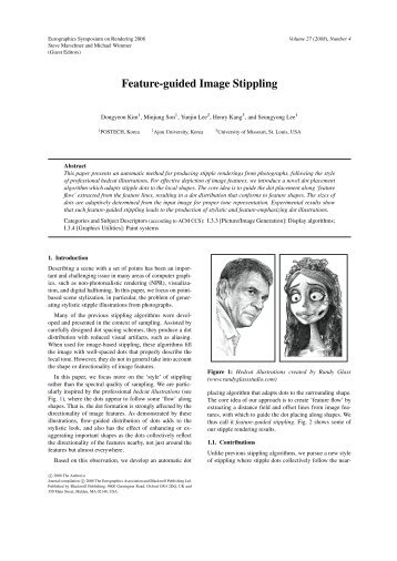 Feature-guided Image Stippling - Postech Computer Graphics ...