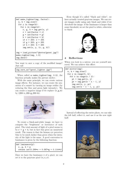Photo processing with cs1media - CS101 Introduction to Programming