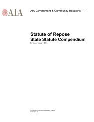 Statute of Repose - The American Institute of Architects