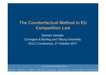 D. Geradin - The Counterfactual Method in EU Competition Law