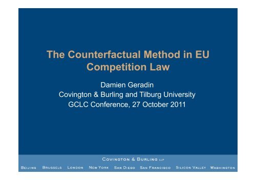 D. Geradin - The Counterfactual Method in EU Competition Law