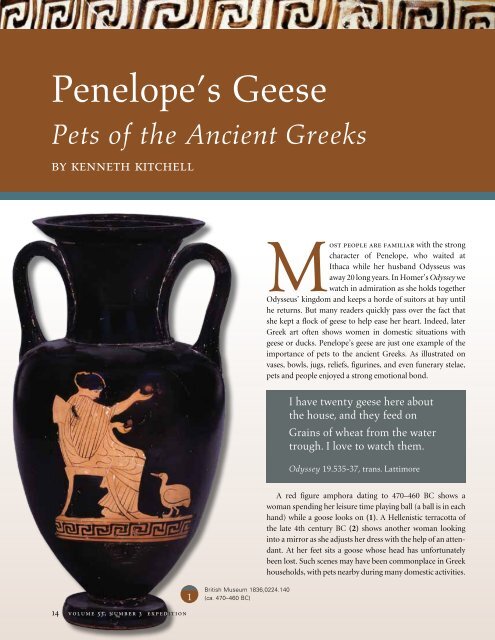 Penelope's Geese - University of Pennsylvania Museum of ...