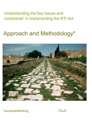 Approach and Methodology* - Right to Information Act