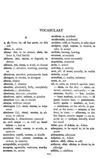 VOCABULARY