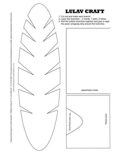 Lulav Craft Project.pub - Central Agency for Jewish Education