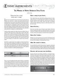 The Native American Flute - Music Trader Index Page