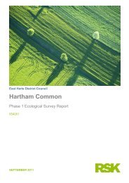 Ecological Survey Report - East Herts District Council