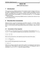 EECE 359 MATLAB Exercise 2 1 Introduction 2 Discrete-time ...