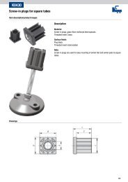 K0430 Screw-in plugs for square tubes - KIPP