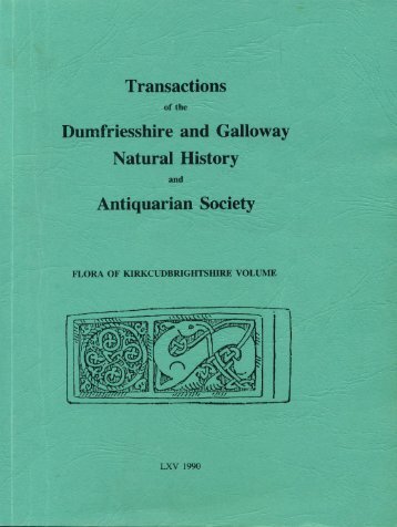 Vol 65 - Dumfriesshire & Galloway Natural History and Antiquarian ...