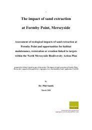 The impact of sand extraction at Formby Point ... - Sefton Council