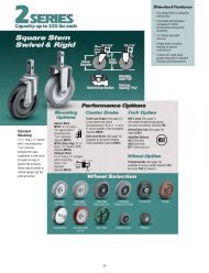 Standard Mounting: - Service Caster Corporation