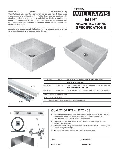 Mtb Specifications Pdf Stern Williams