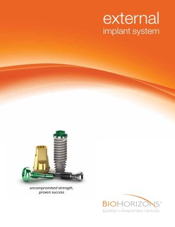 External Dental Implant Catalog - BioHorizons