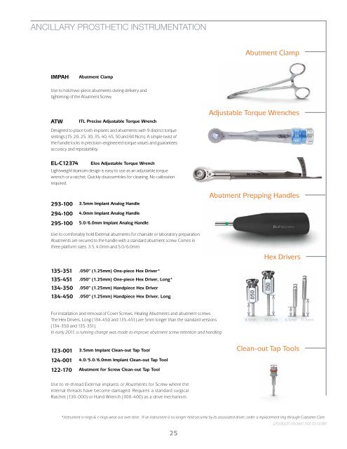 External Dental Implant Catalog - BioHorizons