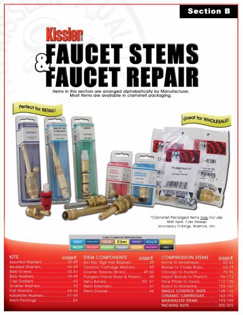 Faucet Stems And Repair Kissler