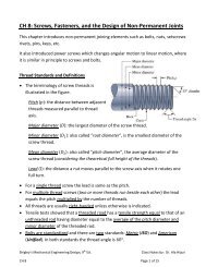 CH 8: Screws, Fasteners, and the Design of Non ... - eis.hu.edu.jo