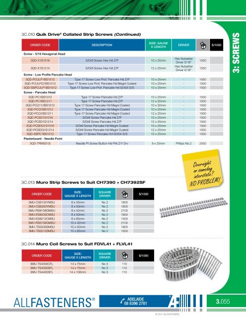 Screws - All Fasteners