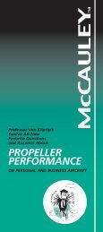 propeller performance - McCauley Propeller Systems - Textron