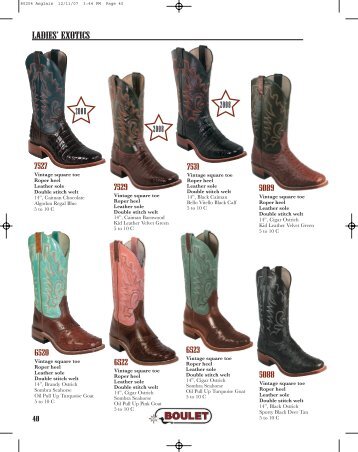 Catalog BOULET - MR. COWBOY STORE