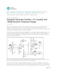 Sawtooth Generator Exhibits ~1% Linearity And >80dB ... - Maxim