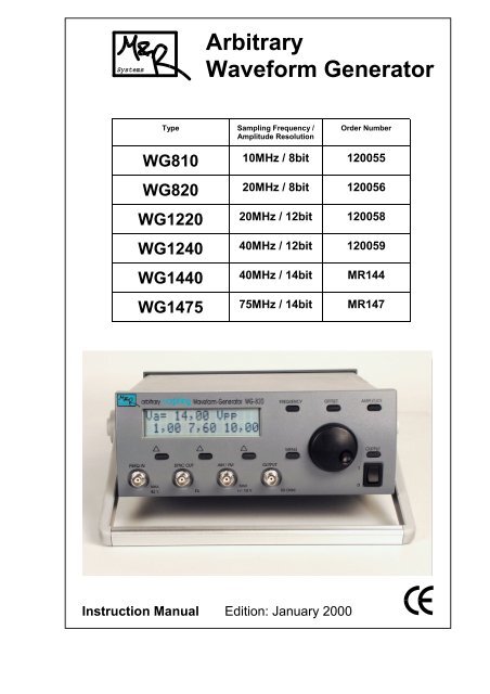 Arbitrary Waveform Generator - Produktinfo.conrad.com