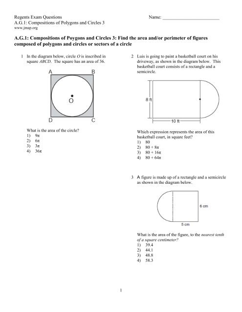 How To Find The Area Of A Rectangle And A Semicircle