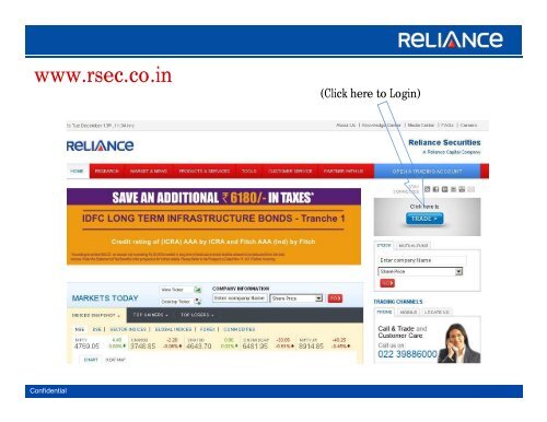 Login to Trade - Demo - Reliance Securities