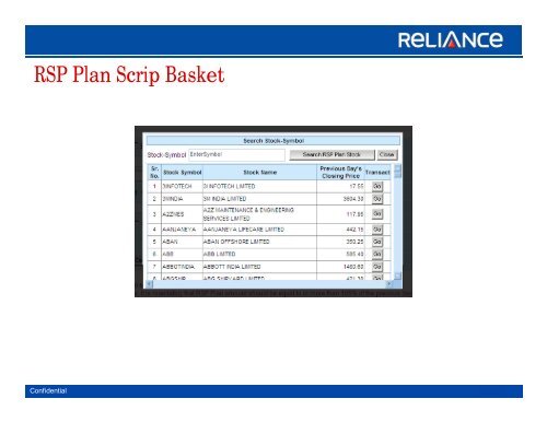 Login to Trade - Demo - Reliance Securities