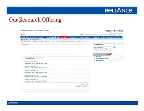 Login to Trade - Demo - Reliance Securities