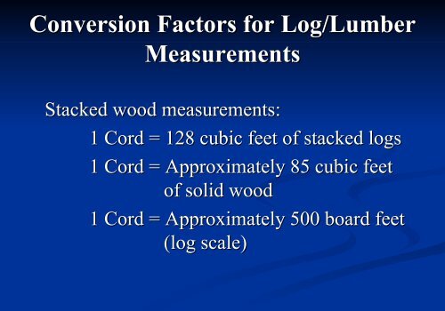 Sawmill Short Course Log Inputs – Measurement & Conversion ...