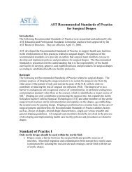 AST Recommended Standards of Practice for Surgical Drapes ...