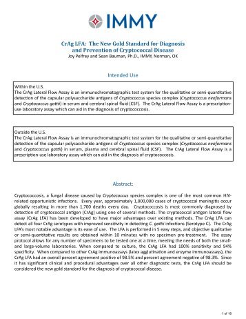 LFA Int'l White Paper - IMMY