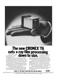 The new CRONEX T6 cuts x-ray film processing down to size.