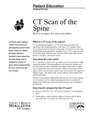 Spine CT Scan (PDF) - UW Medicine