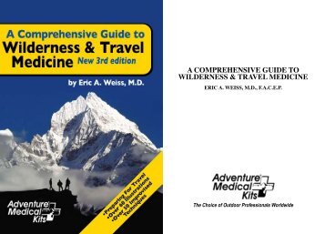 A Comprehensive Guide to Wilderness and Travel Medicine