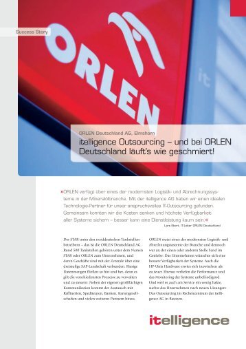 Download Success Story, Outsourcing (PDF, 158 KB) - Itelligence AG