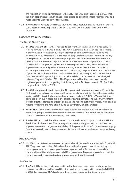 NHS pay review body: twenty-sixth report 2012 - Official Documents