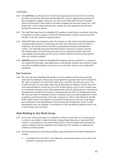 NHS pay review body: twenty-sixth report 2012 - Official Documents