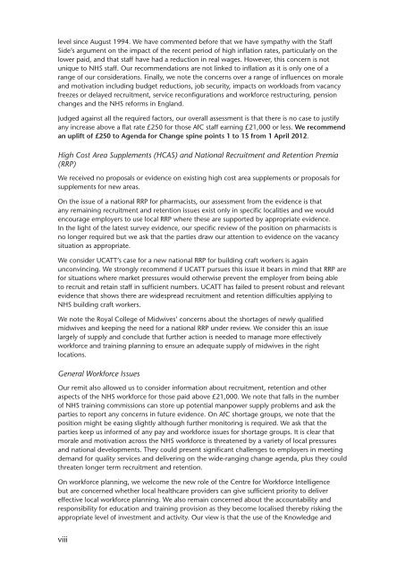 NHS pay review body: twenty-sixth report 2012 - Official Documents