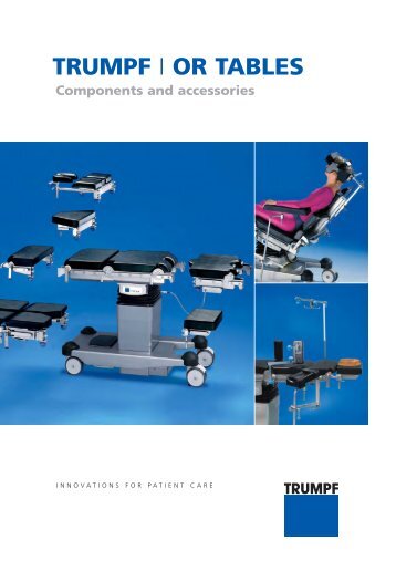 TRUMPF I OR TABLES