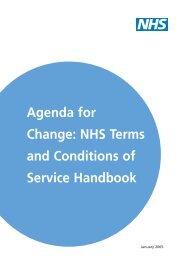 Agenda for change - Terms and conditions handbook