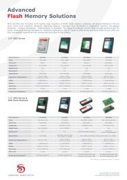 Advanced Flash Memory Solutions - SE Spezial-Electronic AG