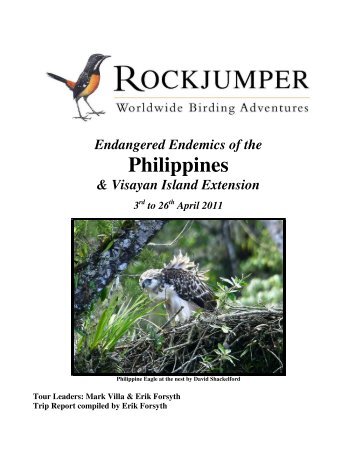 April 2011 - Rockjumper Birding Tours